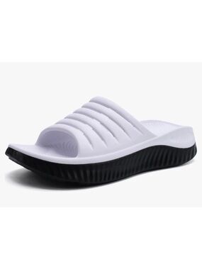 Kuailu Women’s Recovery Sandals
Comfortable black & white size 10 arch support